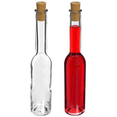 Fľaša na likér 200 ml 6 ks + 6 zátok 23/18 - 6