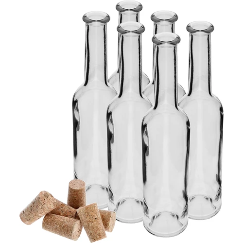 Fľaša na likér 350 ml 6 ks + 6 zátok - 3