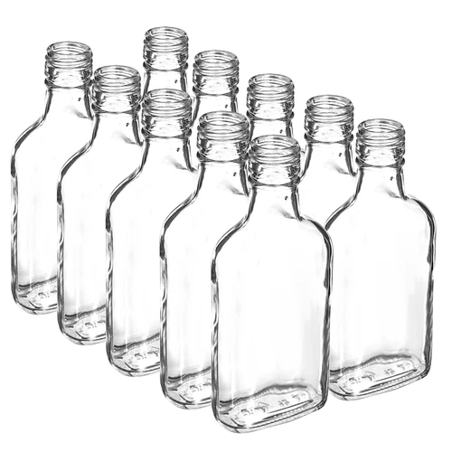 Fľaša na likéry ploskačka 200 ml - 10 kusov
