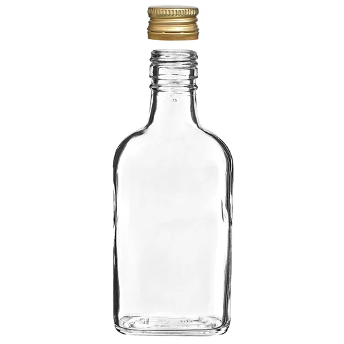 Fľaša na likéry ploskačka so skrutkovacím uzáverom 200 ml 10 ks - 3