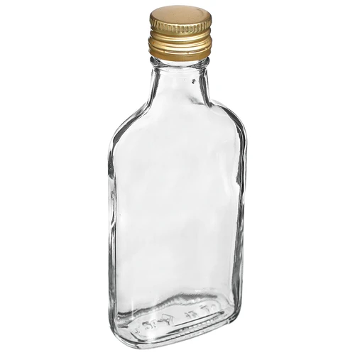Fľaša na likéry ploskačka so skrutkovacím uzáverom 200 ml 10 ks - 4