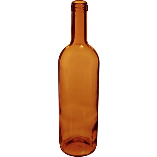 Fľaša na víno 0,75 L hnedá - balenie 8 ks. - 3