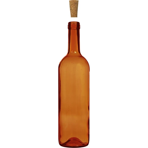 Fľaša na víno 0,75 L hnedá - balenie 8 ks. - 4