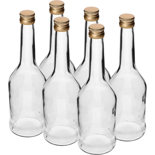 Fľaša Napoleon 500 ml s uzáverom fi28, 6 ks