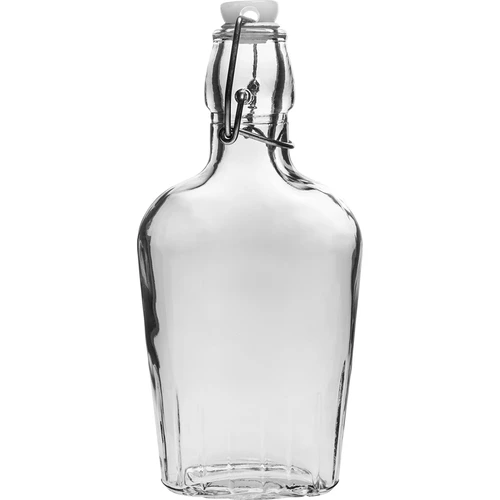 Fľaša ploskačka 250 ml s hermetickým uzáverom