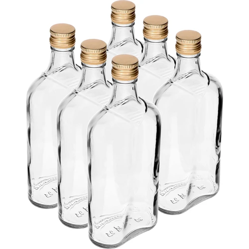Fľaša Ploskačka 500 ml s uzáverom, 6 ks - 9