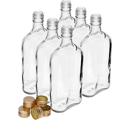 Fľaša Ploskačka 500 ml s uzáverom, 6 ks - 10