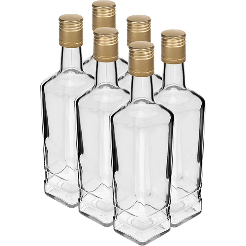 Fľaša Pryncypalna 500 ml so skrutkovacím uzáverom, 6 ks.