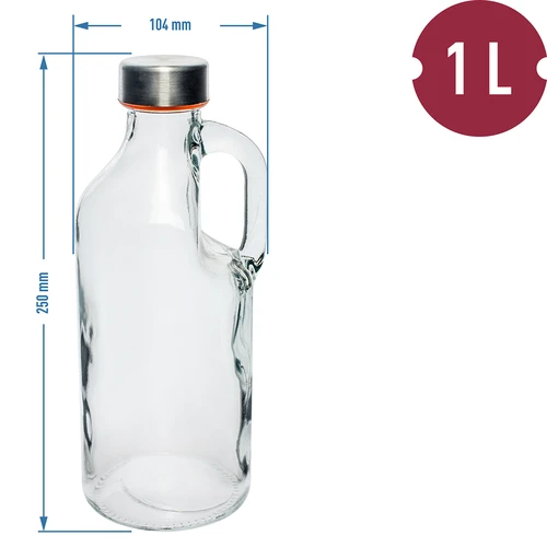 Fľaša Samuraj - s uzáverom a rukoväťou 1L - 2