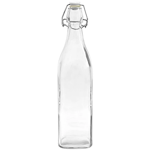 Fľaša Štvorcová s hermetickým uzáverom 0,5 L