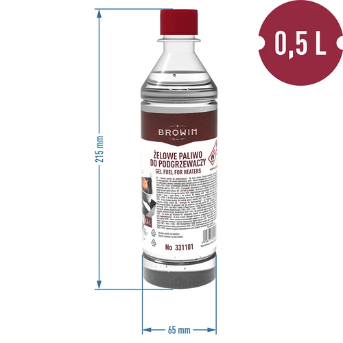 Gélové palivo do ohrievačov udiarne 0,5 L - 2