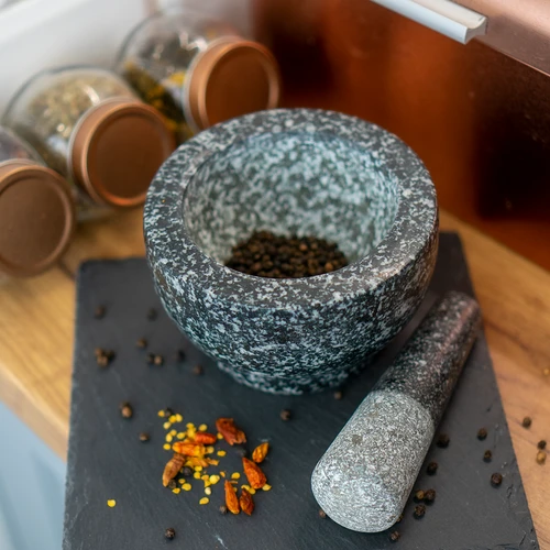 Granitový kuchynský mažiar s tĺčikom - 12