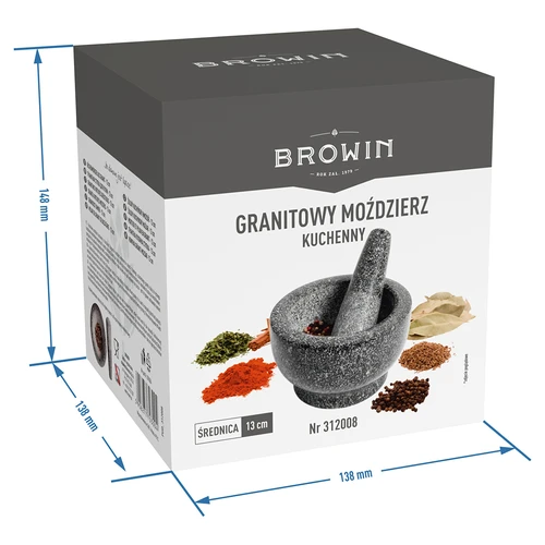 Granitový kuchynský mažiar s tĺčikom - 9