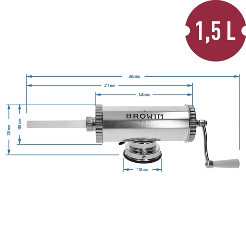 Horizontálna plnička 1,5 kg so silikónovým piestom - 10