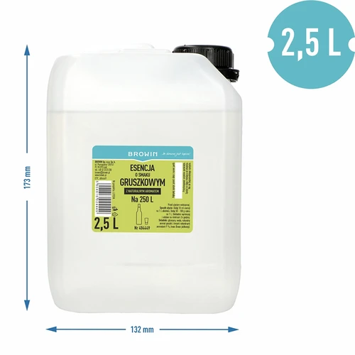 Hrušková esencia s prírodnou arómou, 2,5 l - 3