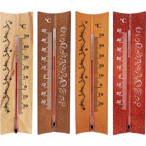 Izbový teplomer drevený (-20 do +50°C), 15 cm, mix - 2