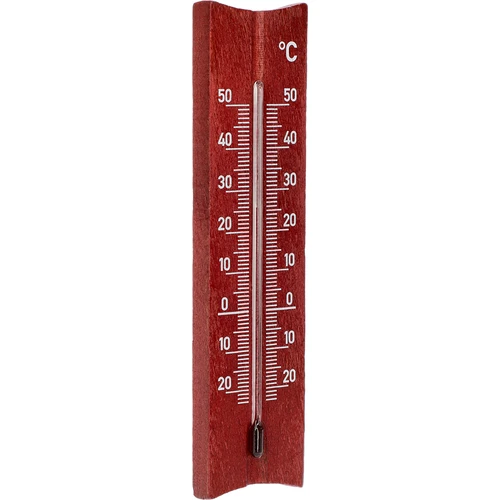 Izbový teplomer drevený (-20 do +50°C), farba mahagónu, 15 cm - 2