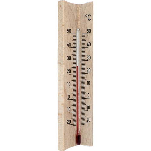 Izbový teplomer drevený (-20 do +50°C), svetlo hnedý, 15 cm - 2