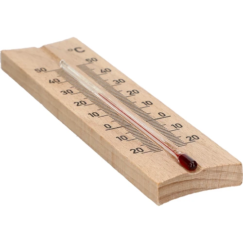 Izbový teplomer drevený (-20 do +50°C), svetlo hnedý, 15 cm - 4
