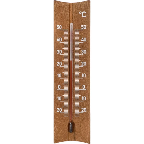 Izbový teplomer drevený (-20 do +50°C), tmavohnedý, 15cm