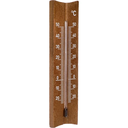 Izbový teplomer drevený (-20 do +50°C), tmavohnedý, 15cm - 2