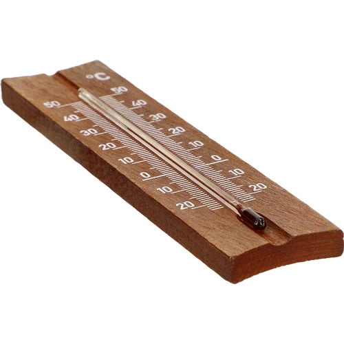 Izbový teplomer drevený (-20 do +50°C), tmavohnedý, 15cm - 4