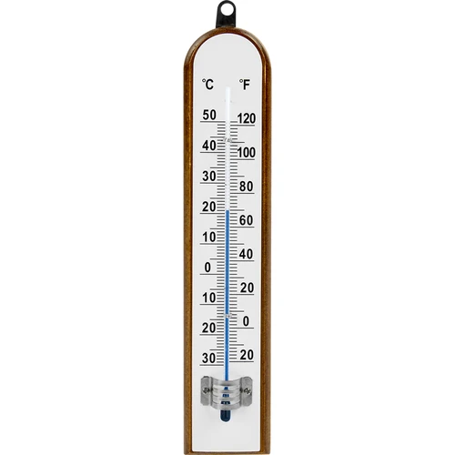 Izbový teplomer s bielou stupnicou (-30°C do +50°C) 20cm