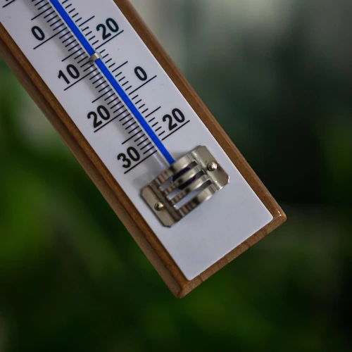 Izbový teplomer s bielou stupnicou (-30°C do +50°C) 20cm - 4