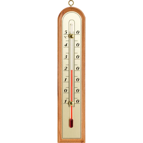 Izbový teplomer so zlatou stupnicou (-10°C do +50°C) 22cm, mix