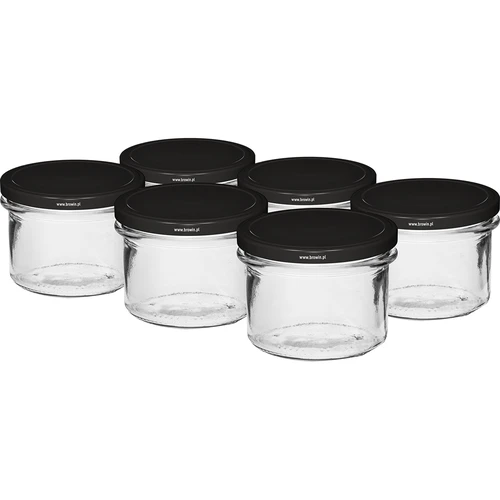 Jednoduchý pohár 235 ml (fi82) s čiernym viečkom 6 ks.