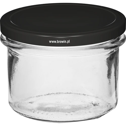 Jednoduchý pohár 235 ml (fi82) s čiernym viečkom 6 ks. - 2