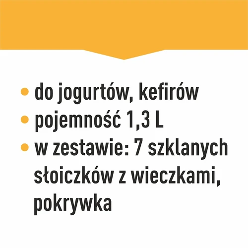 Jogurtovač s termostatom, 7 pohárov, 1,3 L - 19