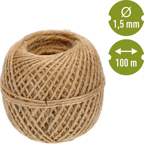 Jutový špagát 1,5 mm/100 m/100 g - 4