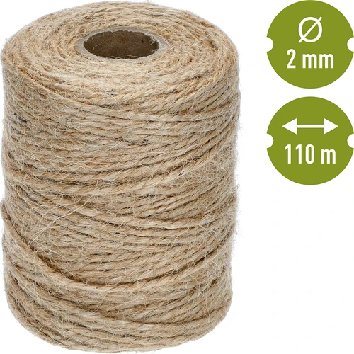 Jutový špagát 2 mm/110 m/250 g - 4