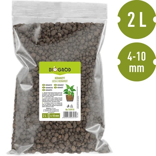 Keramzit pre izbové rastliny, záhradníctvo a lesy v skle, 4-10 mm, 2L - 3