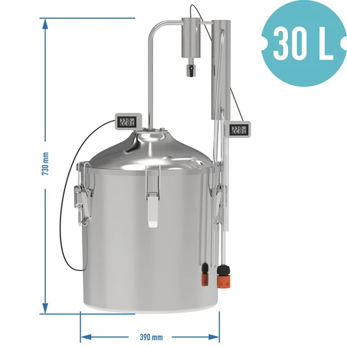 Klasický destilátor Convex 30 L - 1 oddeľovač - 8