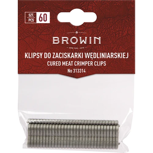 Klipy do klieští na údeniny - 60 ks.