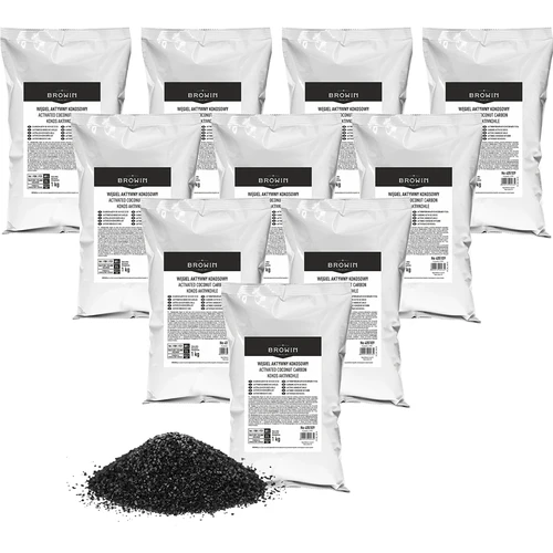 Kokosové aktívne uhlie 1 kg x 10 - súprava