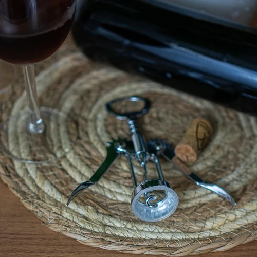 Kovová vývrtka - tradičná - strieborná - 5