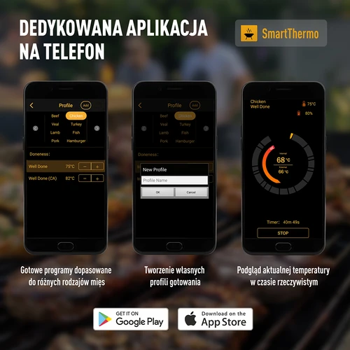Kuchynský teplomer s bezdrôtovou sondou Bluetooth - 12