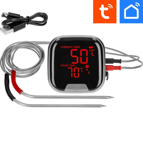 Kuchynský teplomer s Bluetooth, 2 sondy