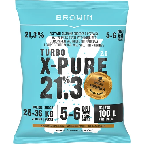 Kvasinky Turbo X-Pure 21,3 %, 100 l