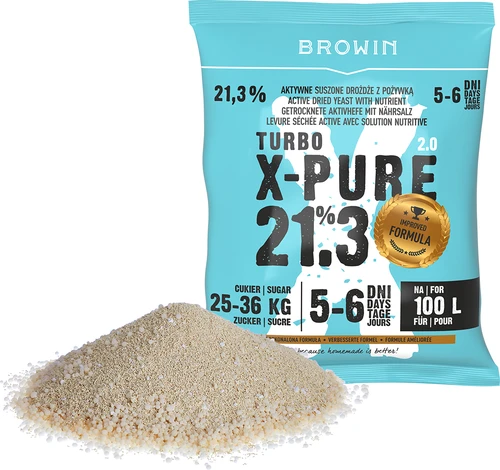 Kvasinky Turbo X-Pure 21,3 %, 100 l - 3