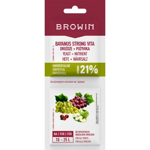 Kvasnice Bayanus + výživa - Univerzálne - 21%, 17 g