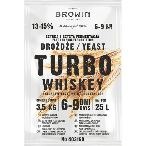 Kvasnice na destiláciu Turbo Whiskey - 2