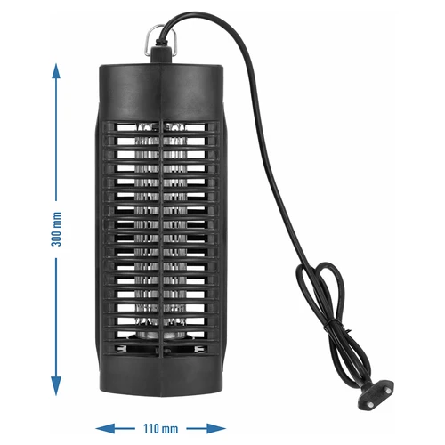Lampa na hubenie hmyzu Manhattan UVA 6 W, čierna - 5