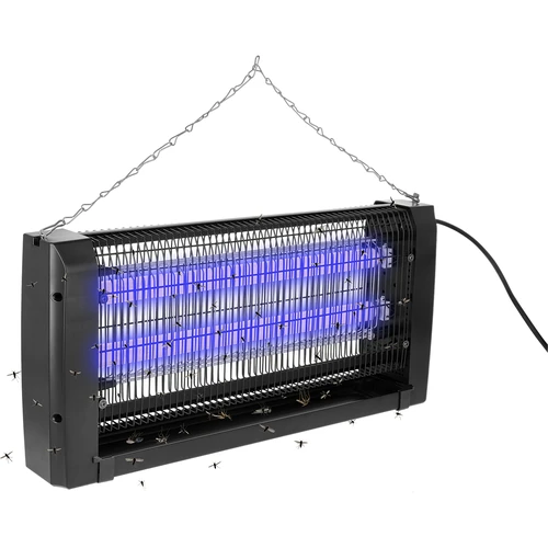 Lampa na hubenie hmyzu UVA 20 W, čierna - 3