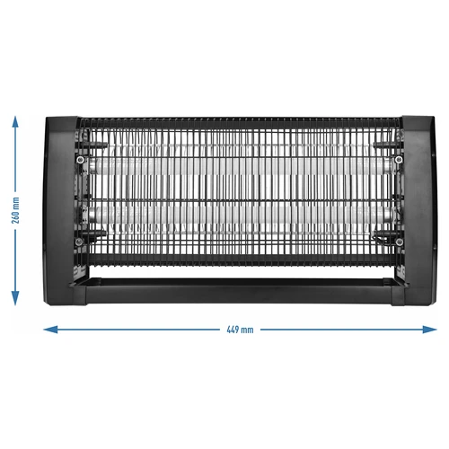 Lampa na hubenie hmyzu UVA 20 W, čierna - 4
