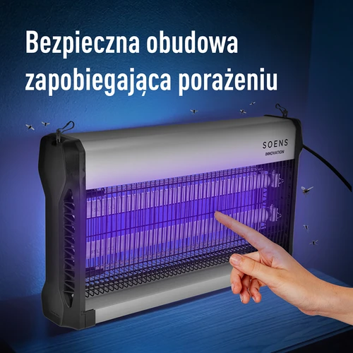 Lampa na hubenie hmyzu UVA 40 W, strieborná - 7