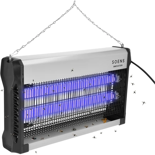 Lampa na hubenie hmyzu UVA 40 W, strieborná - 3